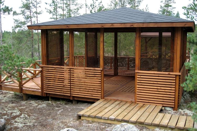 Gazebos de jardin en bois