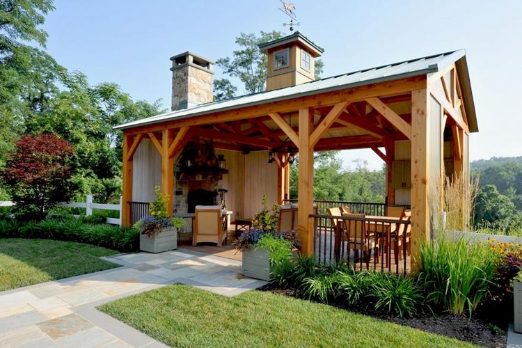 Gazebos avec poêle ou barbecue - Gazebos de jardin