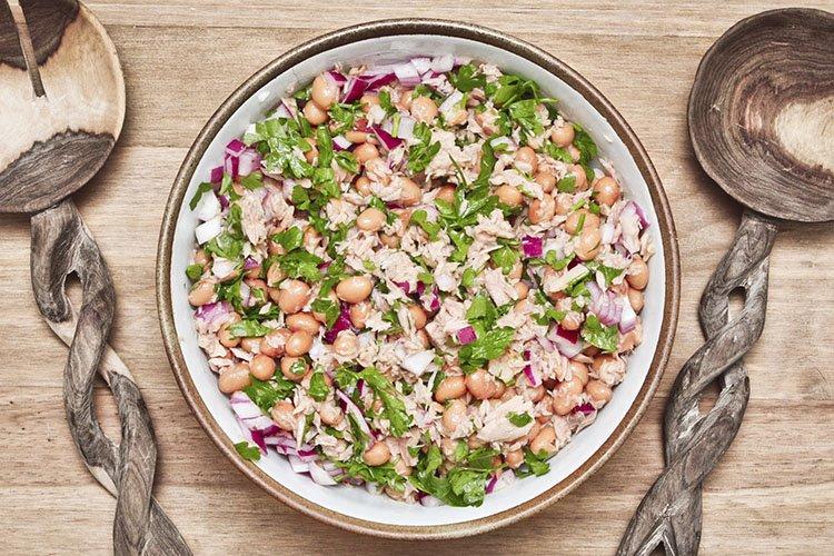 Salade de haricots et champignons - recettes