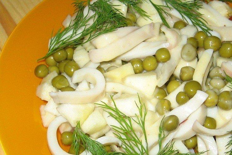 Salade de calamars et olives - recettes