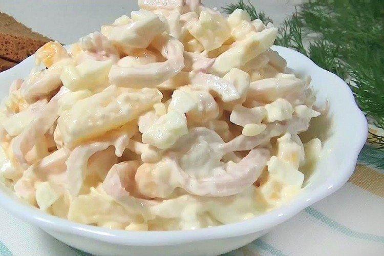Salade de calamars et ananas - recettes