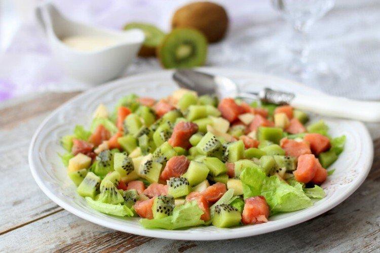 Salade de poisson rouge et kiwi - recettes