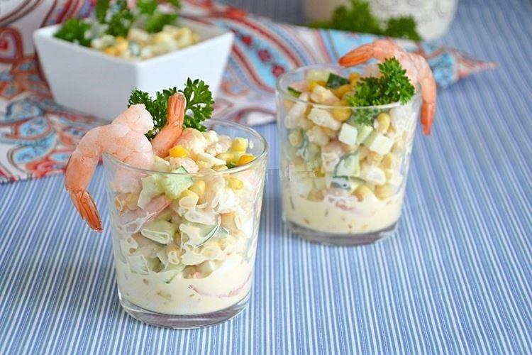 Salade de maïs et crevettes - recettes