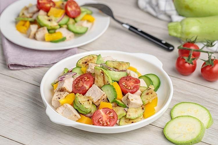 Salade de poulet et courgettes - recettes