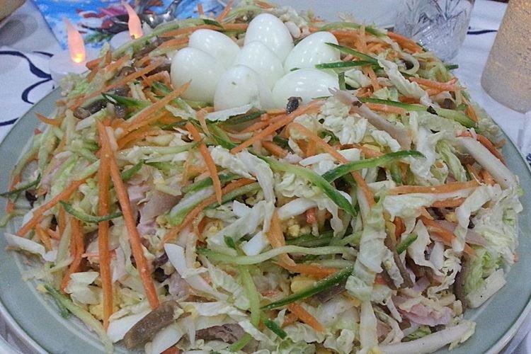 Salade aux champignons et chou - recettes