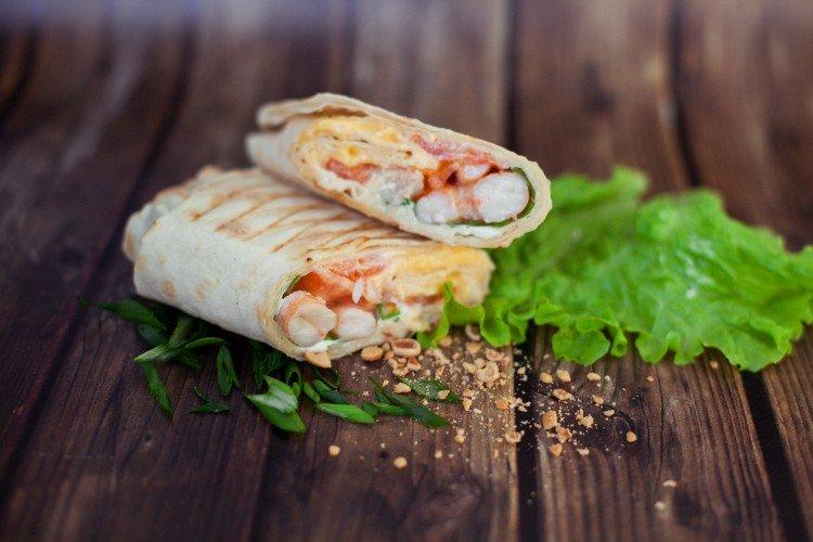 Shawarma aux crevettes à la maison - recettes
