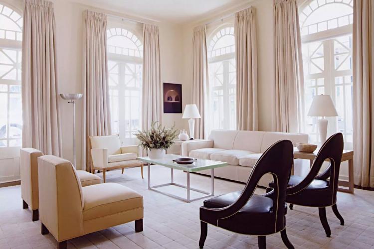 Rideaux classiques - Types de rideaux pour le salon