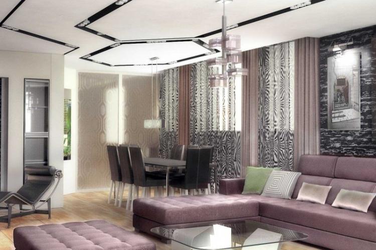 Minimalisme pragmatique - Rideaux pour le salon dans différents styles d'intérieurs