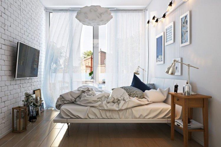 Rideaux dans la chambre dans un style moderne - photo