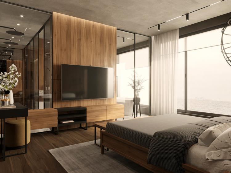 Chambre Seul avec la mer - design d'intérieur