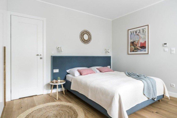 Chambre 12 m² dans un style scandinave - photo de design d'intérieur