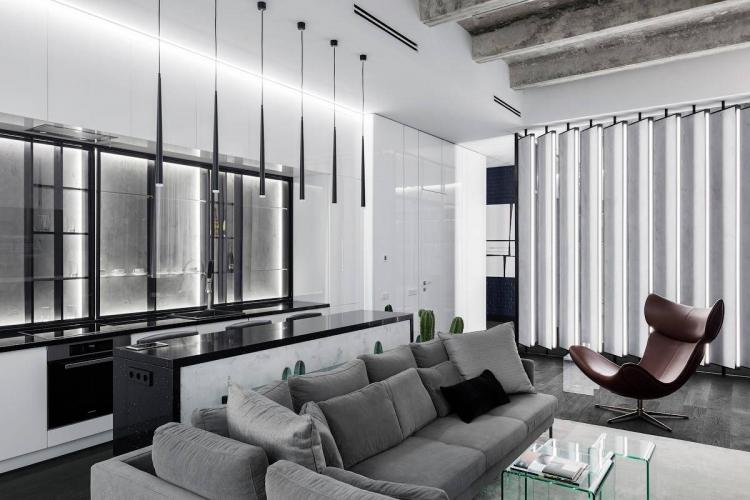 Éclairage et décoration - Style high-tech à l'intérieur