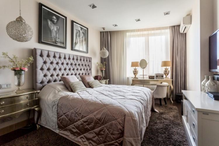 Chambre de style néoclassique - photo de design d'intérieur