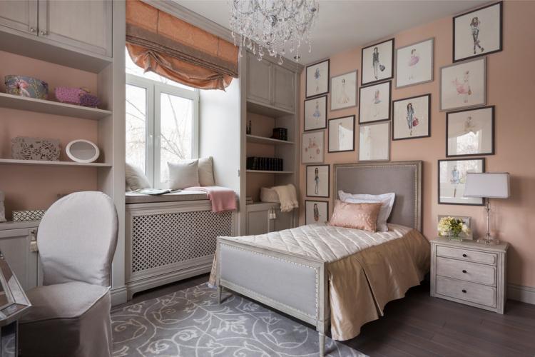 Chambre d'enfants de style néoclassique - photo de design d'intérieur