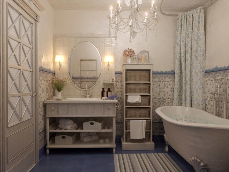 La Provence à l'intérieur de la salle de bain