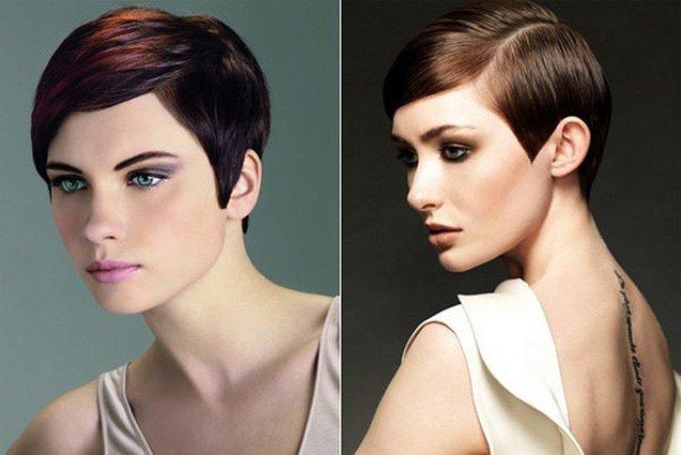 Séparation précise - Coupe de cheveux Pixie pour cheveux courts