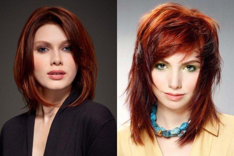 Cascade avec raie asymétrique - Coupes de cheveux pour femmes obèses