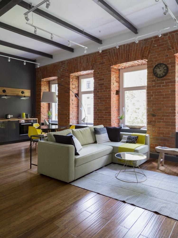 Studio avec mezzanine sur le boulevard Smolensky - design d'intérieur