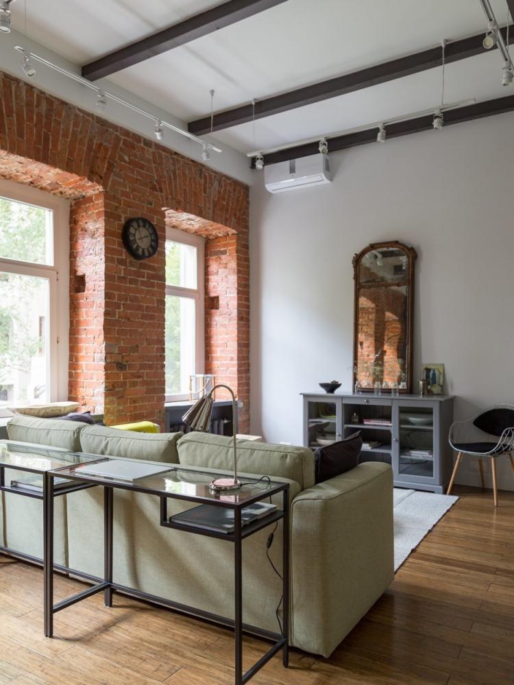 Studio avec mezzanine sur le boulevard Smolensky - design d'intérieur