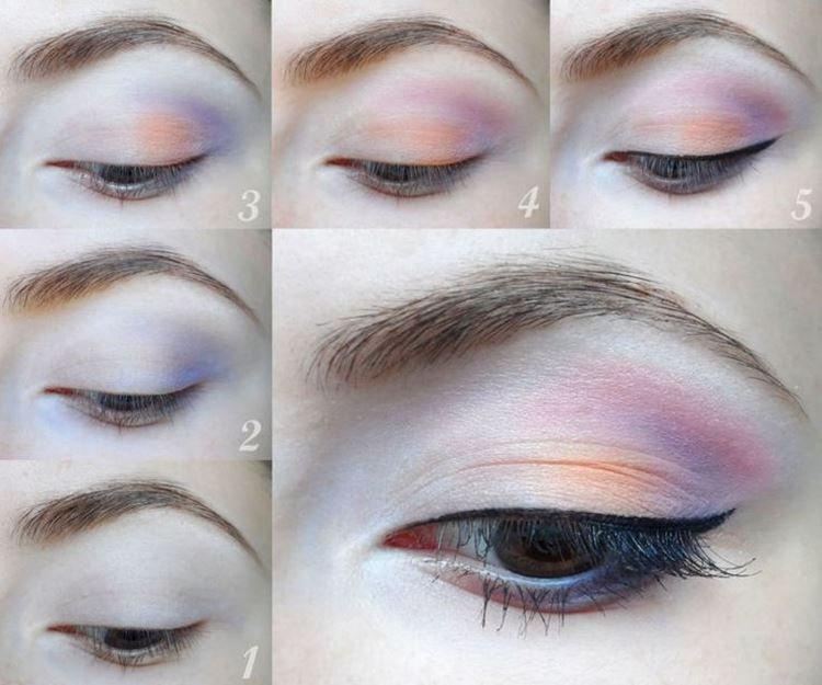 Maquillage de mariée coloré