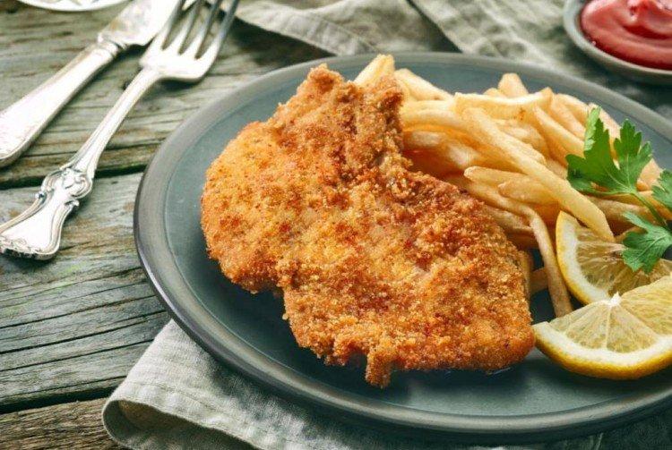 Porc au fromage pané dans une poêle - recettes