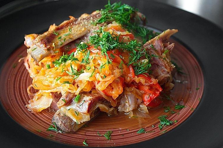 Côtes de porc à la choucroute au four - recettes