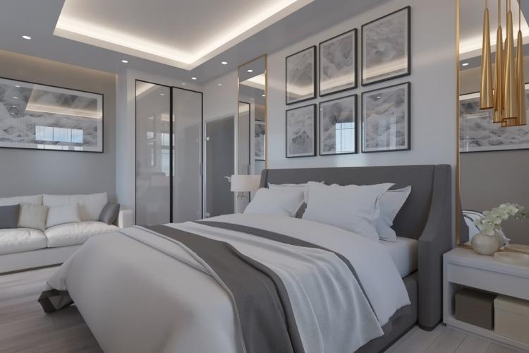 Le monochrome : l'intérieur de la chambre