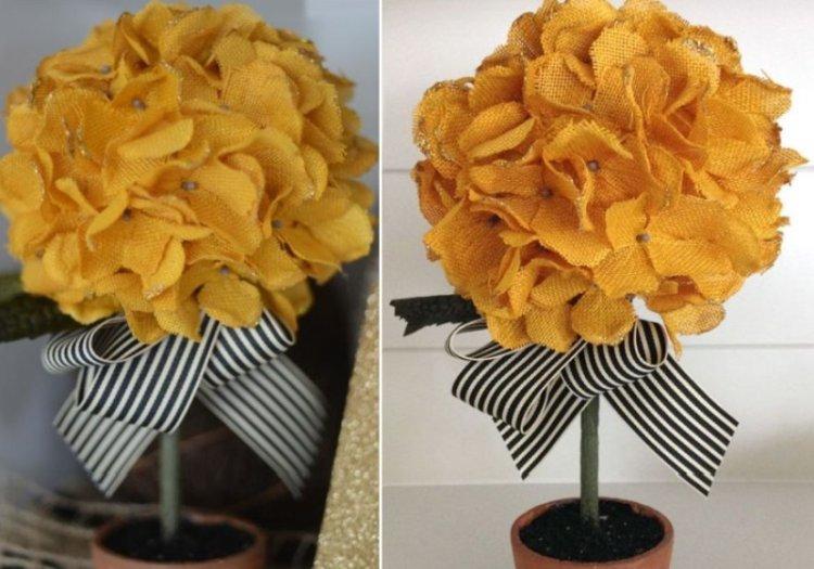 Topiaire de fleurs artificielles bricolage