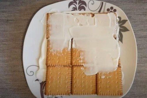 Biscuit cake sans cuisson en 5 minutes - recette pas à pas