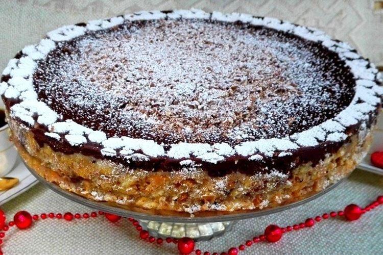 Gâteau aux biscuits au chocolat et aux noix sans cuisson - Recettes