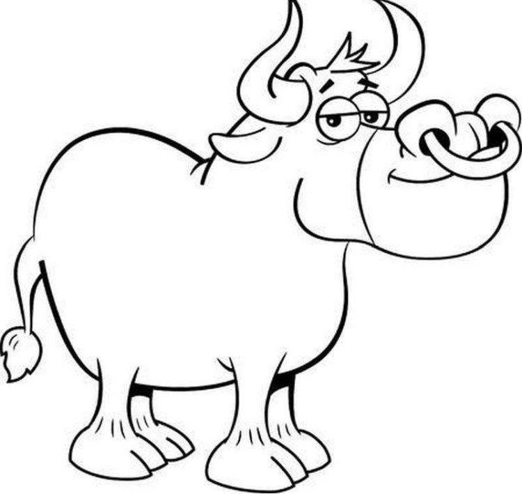 Pochoirs du taureau sur les fenêtres pour le nouvel an 2021 - photo