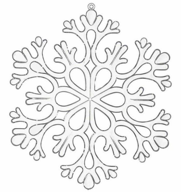 Pochoirs de flocons de neige pour le nouvel an 2021 sur les fenêtres