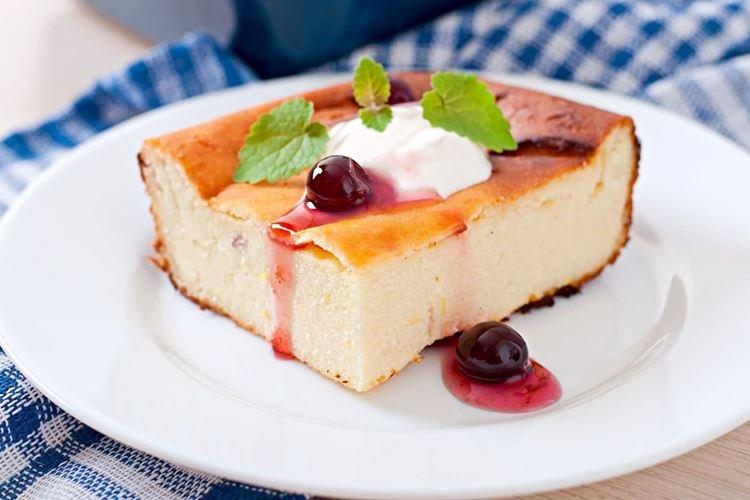 Casserole de fromage cottage au four au lait - recettes