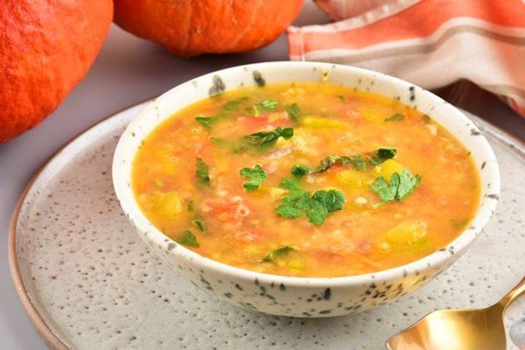 Soupe aux lentilles et potiron - recettes