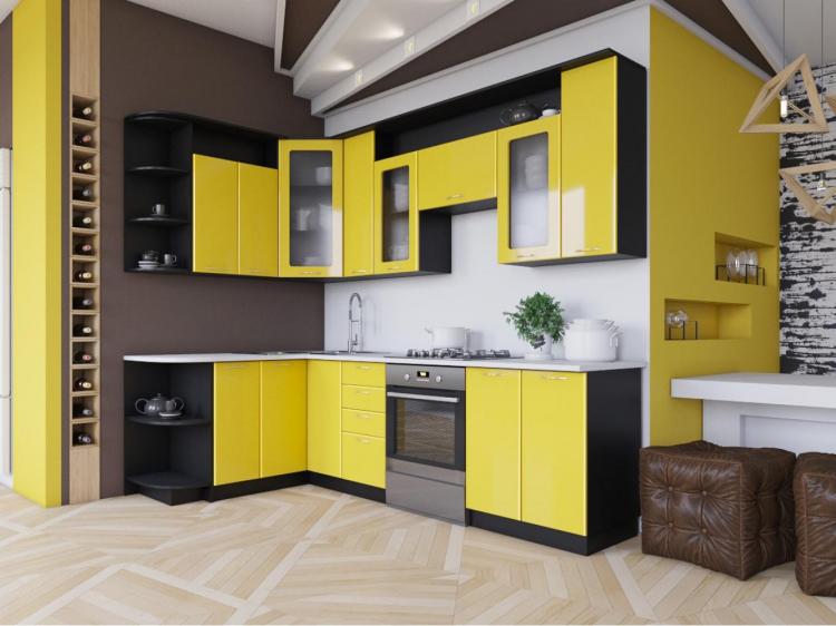 Cuisines d'angle - photos de vrais intérieurs