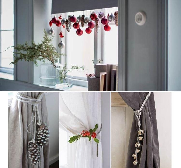 Rideaux de décoration de Noël - Décorations de fenêtre pour le nouvel an