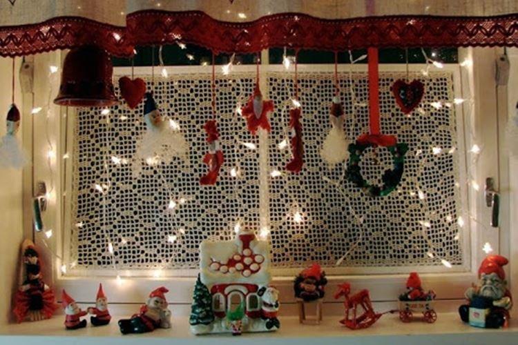 Décorations de fenêtre pour le Nouvel An - photos et idées