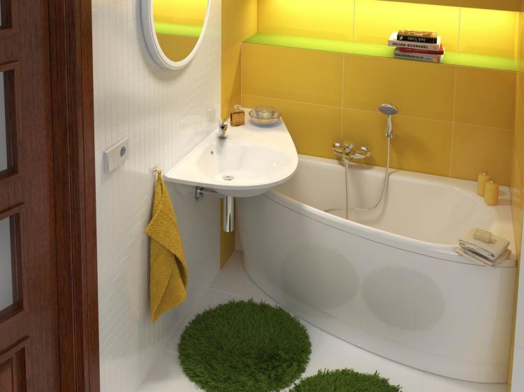 Design d'intérieur de salle de bain à Khrouchtchev - photo