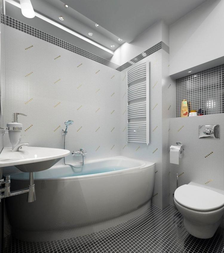 Design d'intérieur de salle de bain à Khrouchtchev - photo