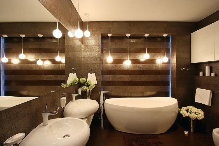 Conception de salle de bain dans un style moderne - photo