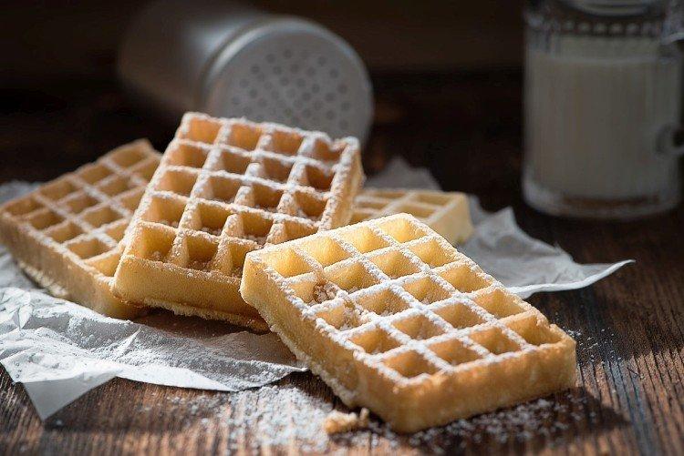 Gaufres viennoises au citron dans un gaufrier électrique - recettes