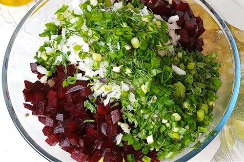 Vinaigrette aux haricots et aux herbes - une recette classique étape par étape