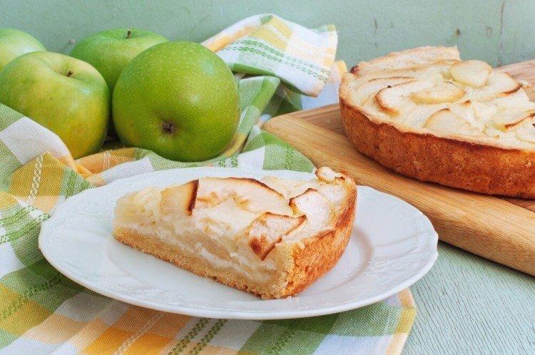 Tarte aux pommes Jardin fleuri de grand-mère au four - recettes