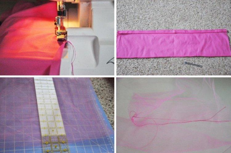 Jupe DIY en tulle à volants