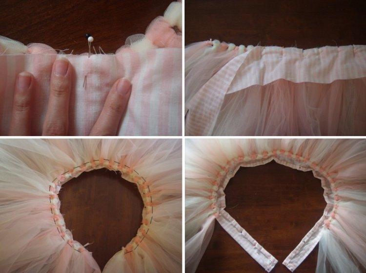 Jupe en tulle sans couture bricolage