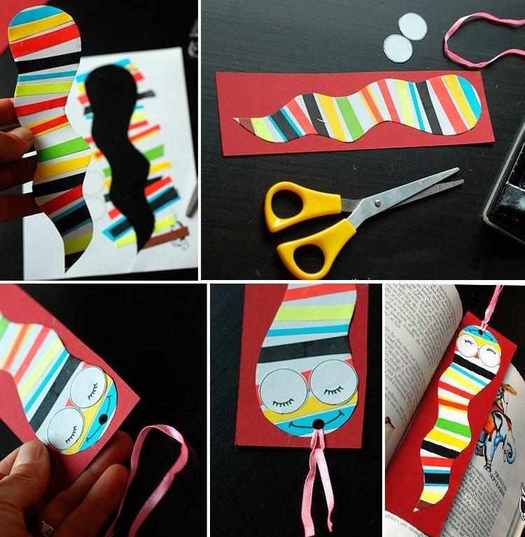 Marque-page Vers hétéroclite - Marque-pages en papier bricolage pour livres