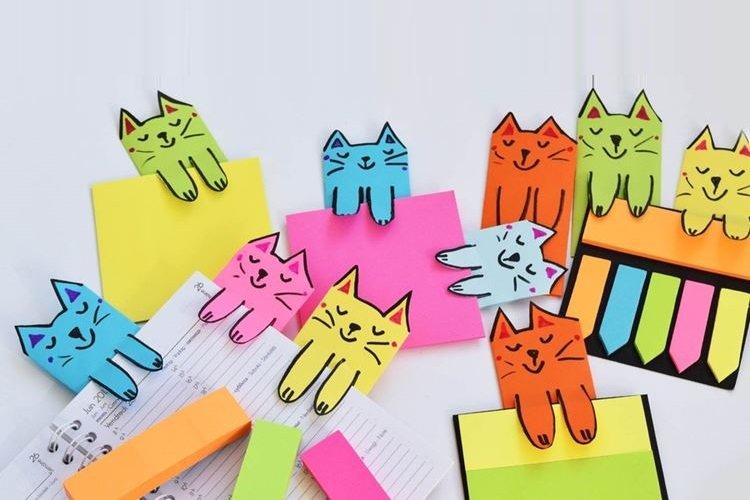 Marque-page en papier Chats mignons - Marque-pages en papier bricolage pour livres