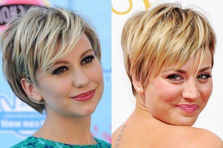 Long Bangs - Coiffures de visage rond pour cheveux courts