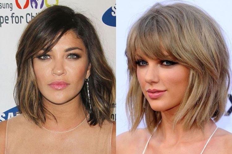 Bob gradué avec frange - Coupes de cheveux femme à la mode 2020 pour cheveux mi-longs