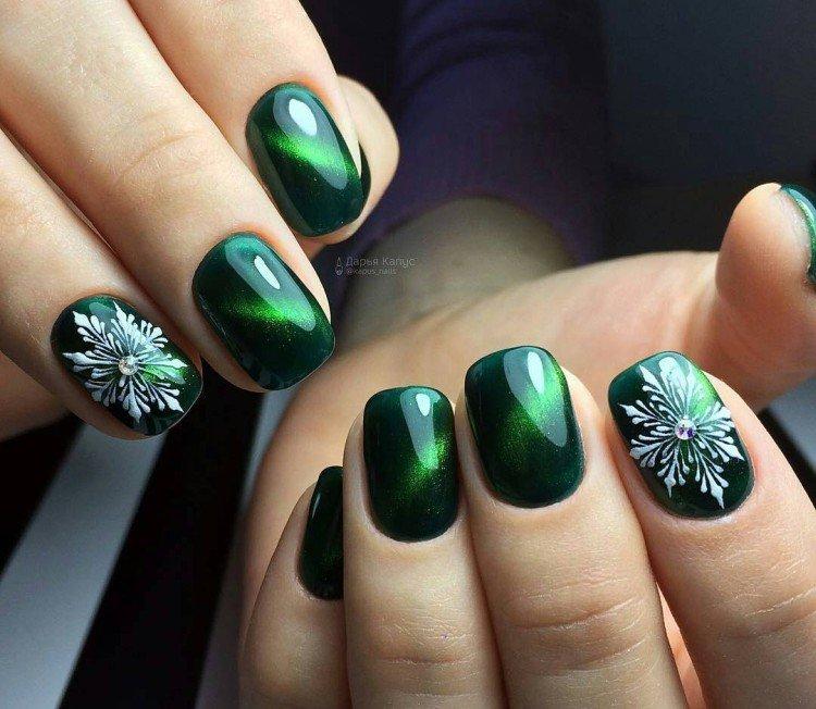 Manucure hiver oeil de chat 2020-2021